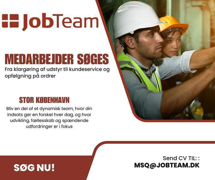 Barselsvikar med praktisk sans og servicegen søges til driftssikker ...